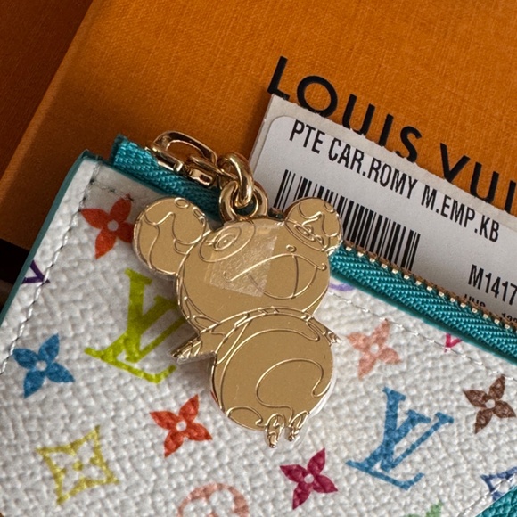 NWT Louis Vuitton Murakami LV x TM Romy Card Holder KABIRA BLUE Sold Out! - Picture 2 of 5